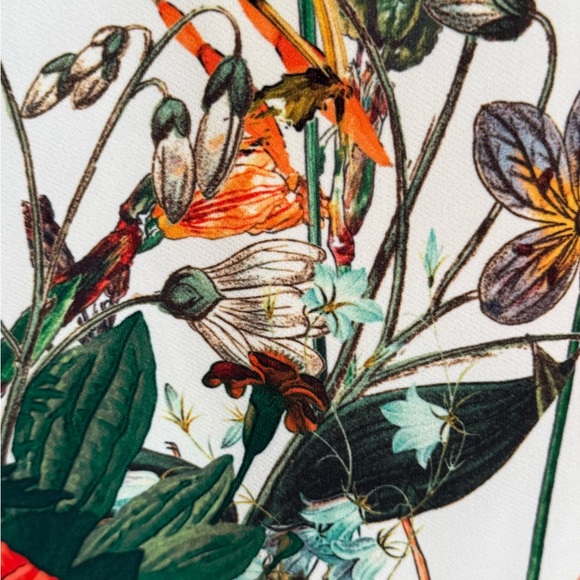 Zara Red and White A-Line Knee-Length Skirt Sz XS - Picture 4 of 15